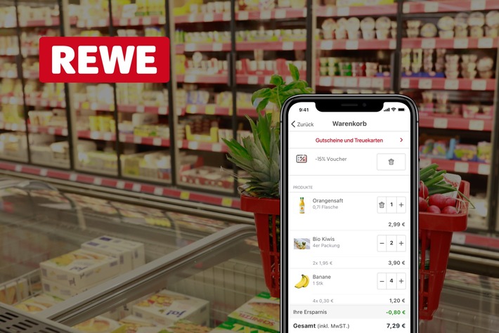 REWE Scan&amp;Go jetzt mit Unterstützung von shopreme