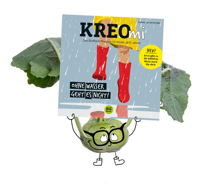 BioMarkt startet mit TERRITORY das Nachhaltigkeits-Magazin KREOmi für Kinder