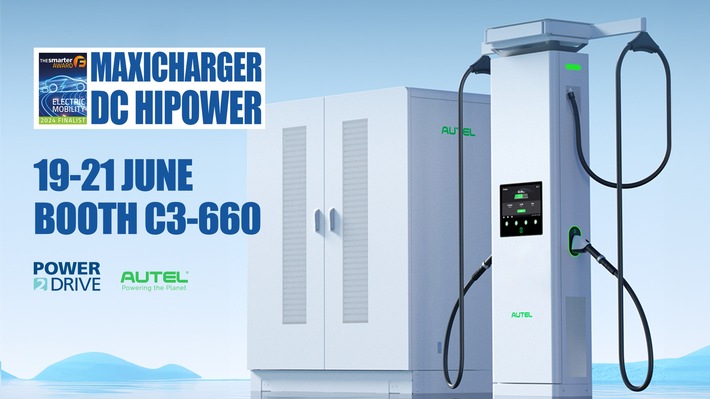 Autel Energy&#039;s MaxiCharger DC HiPower Finalist in The smarter E AWARD 2024; Showcasing the Newest MaxiCharger Megawatt Charging System at Power2Drive Europe 2024