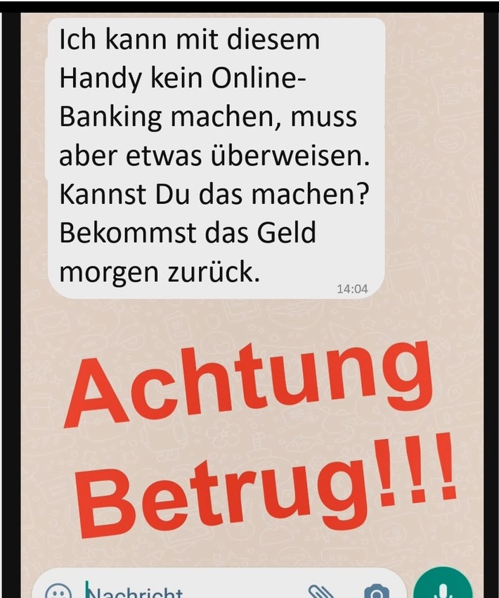 POL-PB: Geschockt am Handy? - Achtung Betrug!!