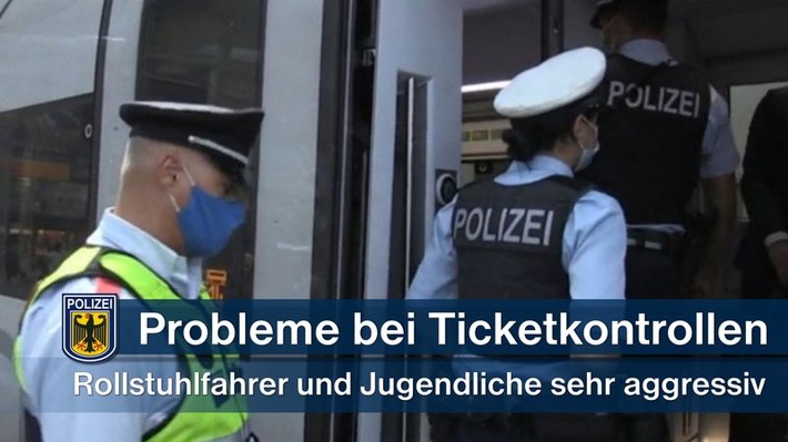 Bundespolizeidirektion München: Bedrohungen, Beleidigungen und versuchte gefährliche Körperverletzung bei Fahrscheinkontrollen