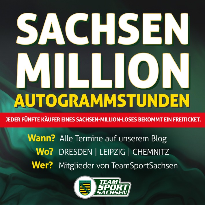 Neue SACHSEN MILLION - Verkaufsstart am 1. November