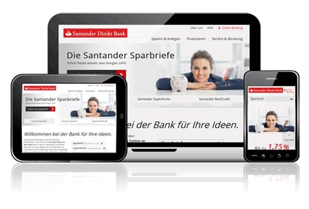 Neue Santander Direkt Bank für den deutschen Online Markt