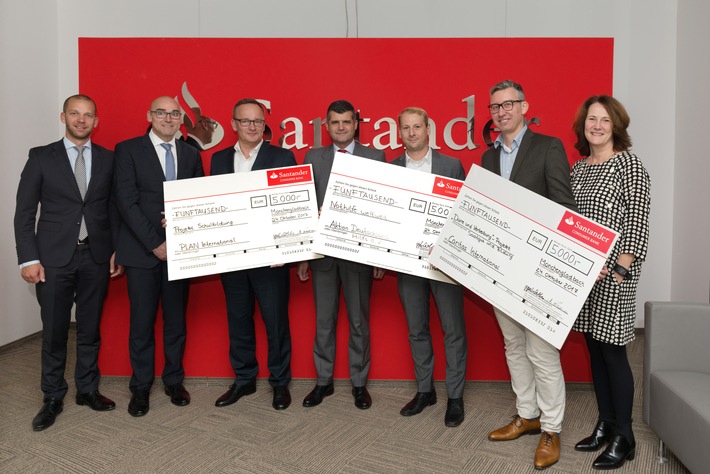 15 000 Euro für Hilfsorganisationen: Santander zeigt soziales Engagement