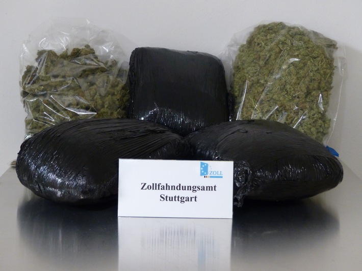 ZOLL-S: Zoll findet 5700 Gramm Marihuana am Stuttgarter Flughafen