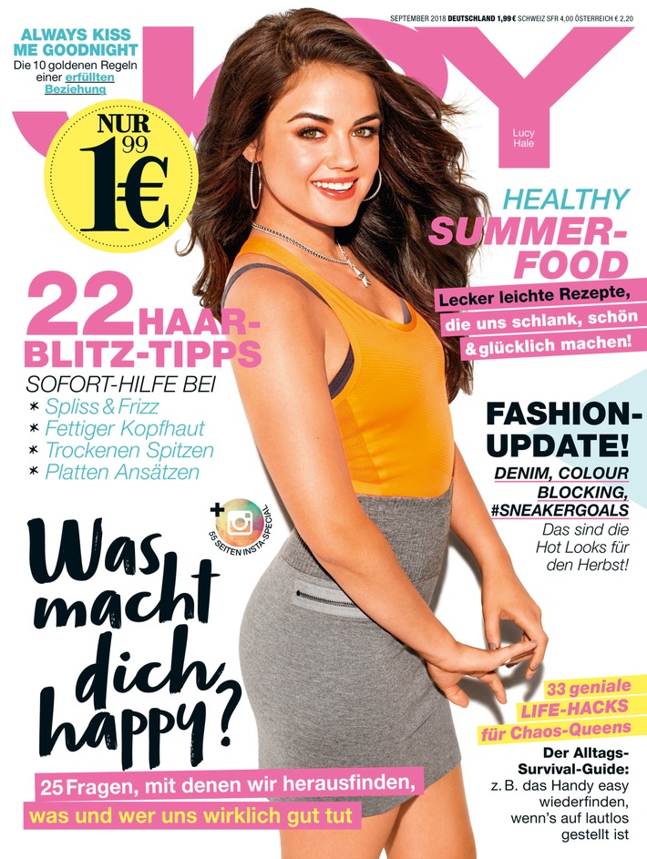 "Pretty Little Liars"-Star Lucy Hale in JOY: "Ich habe mir gerade erst ein Buch über Exorzismus gekauft und interessiere mich für die Psyche von Serienmördern."