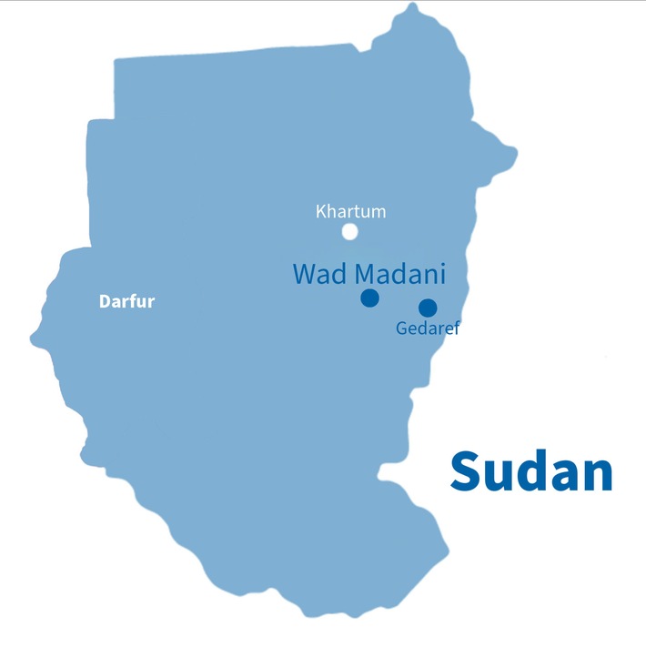 Hunderttausende Menschen fliehen vor schweren Kämpfen im sudanesischen Wad Madani / Die humanitäre Hilfe im Land ist bedroht und die sexuelle Gewalt gegen Frauen nimmt zu