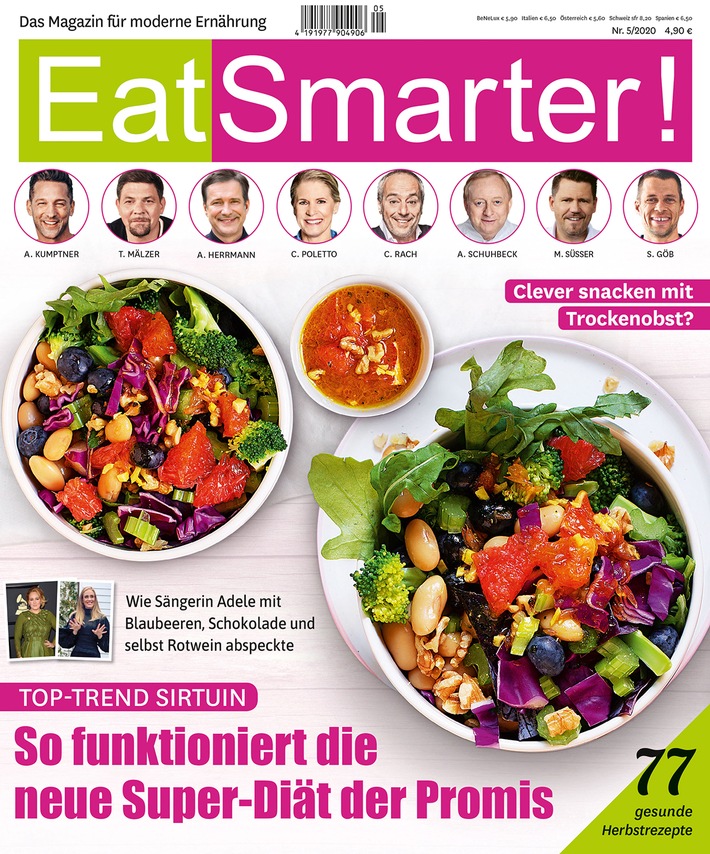 EAT SMARTER Heft 5/2020 seit heute mit einem großen Sirtfood-Spezial im Handel