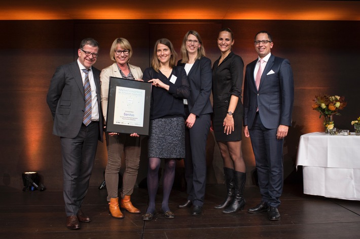 Sanitas remporte le prix «coup de coeur» du jury de l&#039;assurance suisse pour sa continuité dans le développement de produits numériques novateurs