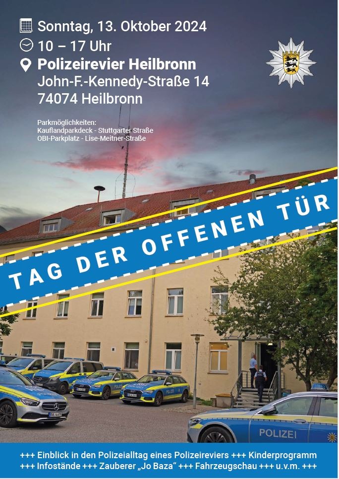 POL-HN: Flyer - Tag der offenen Tür beim Polizeirevier Heilbronn