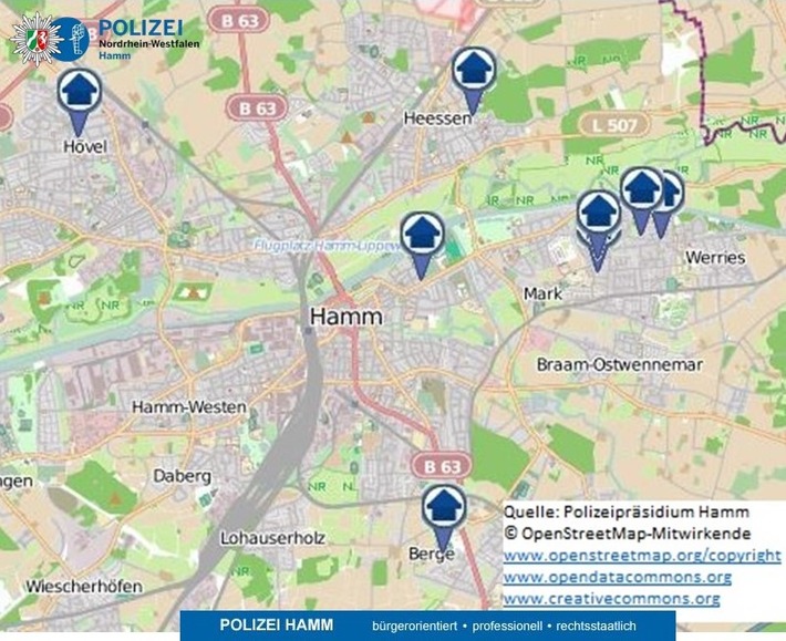 POL-HAM: Wohnungseinbruchs-Radar Hamm 2.12. bis 8.12. 2019