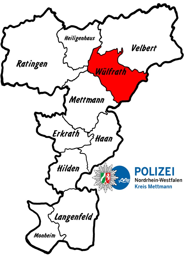POL-ME: Auffahrunfall mit zwei leichtverletzten Beteiligten - Wülfrath - 2004046