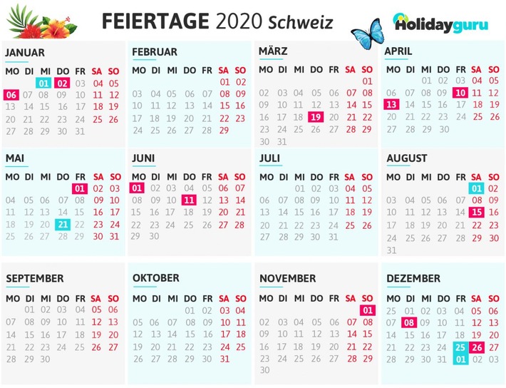 Brückentage 2020 - Mit cleverer Planung Ferien verdoppeln