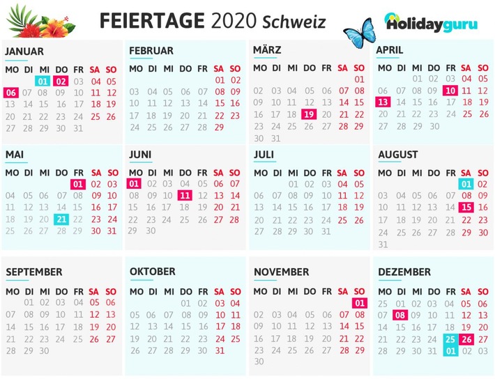 Brückentage 2020 - Mit cleverer Planung Ferien verdoppeln