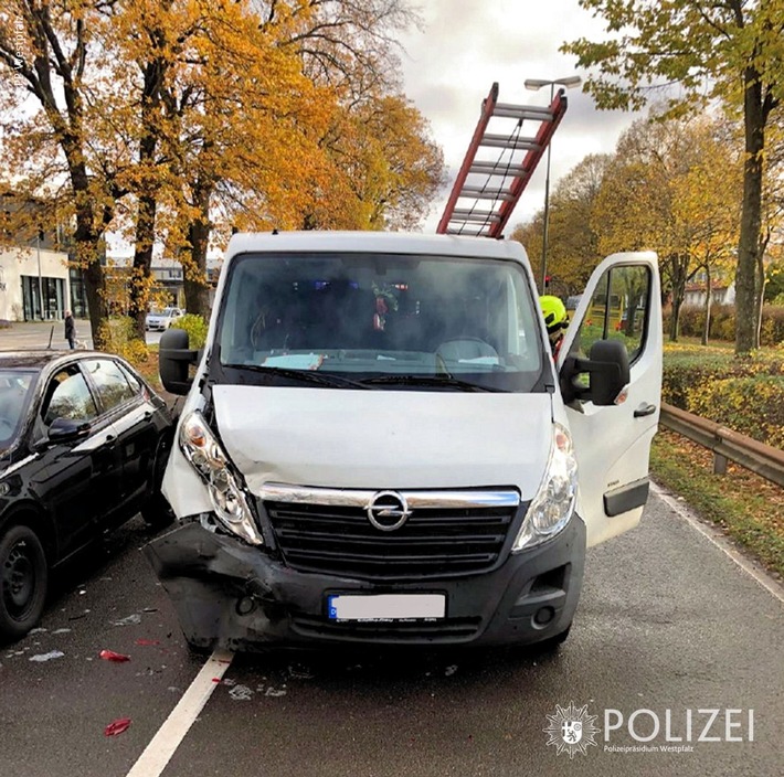 POL-PPWP: Mangelnder Abstand kombiniert mit Unaufmerksamkeit