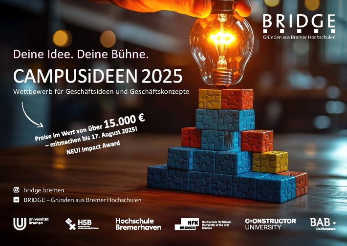 CAMPUSiDEEN 2025: Jetzt mit Gründungsideen bewerben