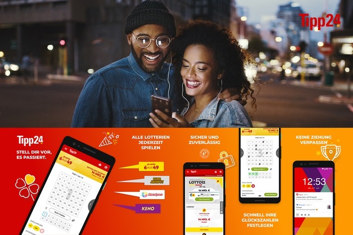 Jetzt auch Tipp24 voll spielbar im Google Play Store - so spielt man Lotto heute. Text & Bild können zur redaktionellen Verwendung frei genutzt werden. / Weiterer Text über ots und www.presseportal.de/nr/109160 / Die Verwendung dieses Bildes ist für redaktionelle Zwecke unter Beachtung ggf. genannter Nutzungsbedingungen honorarfrei. Veröffentlichung bitte mit Bildrechte-Hinweis.