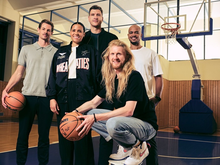 Dream-Team für die NBA: ProSieben und ProSieben MAXX starten mit Christoph "Icke" Dommisch, Alexander Schlüter, Ireti Amojo, Alex King und Patrick Femerling in die beste Basketball-Liga der Welt