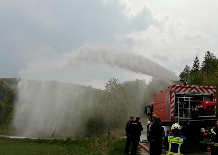 FF Olsberg: Waldbrand - Fortbildung in Olsberg