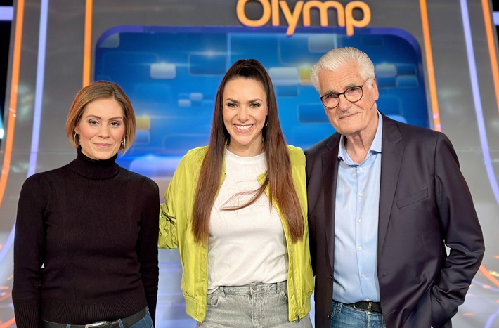 "Team Liebe" gegen den "Quizduell-Olymp": Sky du Mont und Julia Schütze bei Esther Sedlaczek / "Quizduell-Olymp" am Freitag, 9. August., 18:50 Uhr im Ersten