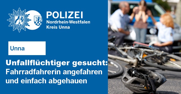 POL-UN: Unna - Verkehrsunfallflucht in Königsborn
- Fahrradfahrerin angefahren und einfach abgehauen -