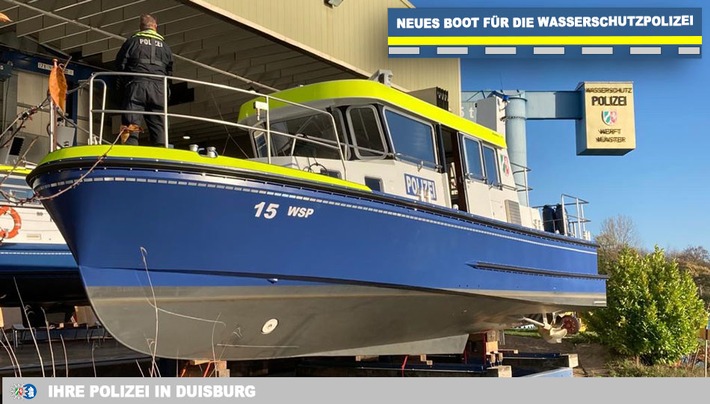 POL-DU: Duisburg/Münster: Neues Polizeiboot getauft: Eine moderne Flotte für das größte Polizeirevier in NRW