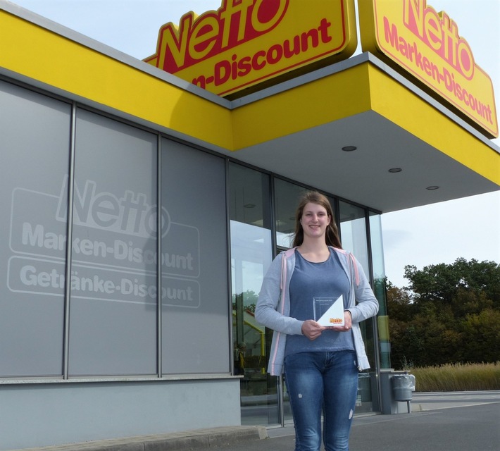 Antonia Wintzer aus Chemnitz ist die "Beste Netto-Nachwuchskraft 2020"