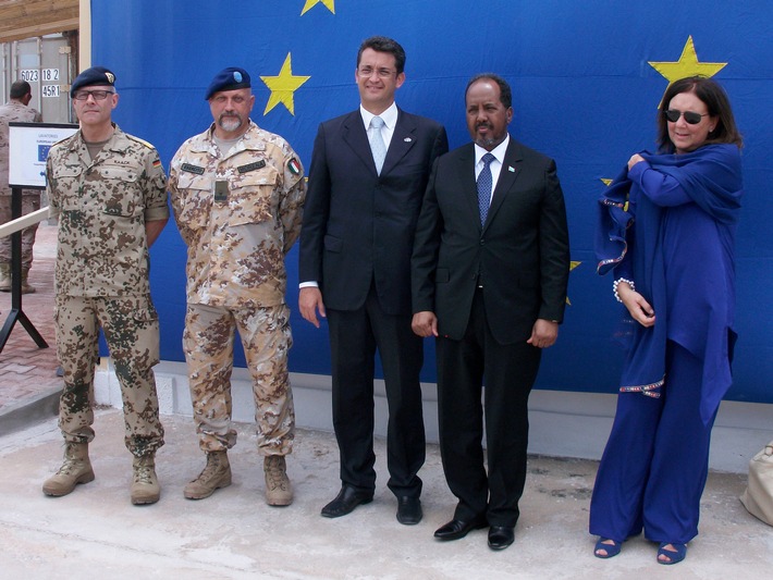 Seebefehlshaber trifft Präsidenten: Europa-Tag in Somalia