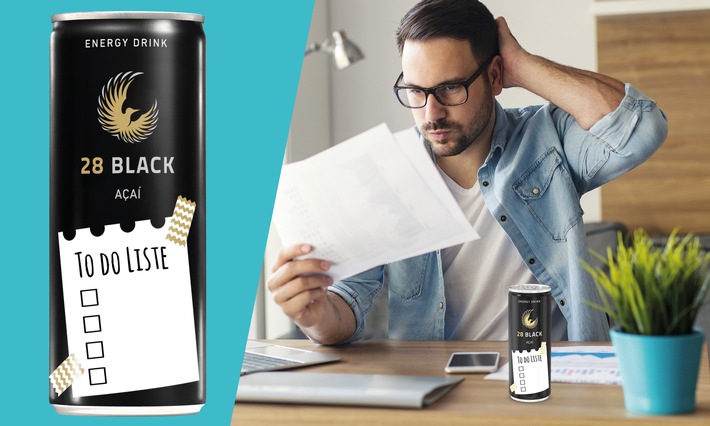 28 BLACK Notizzettel fürs Home Office / Energy Drink 28 BLACK launcht "Don