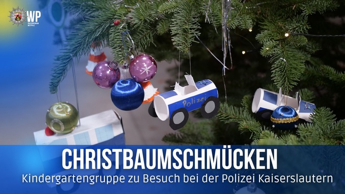 POL-PDKL: Kinder schmücken Weihnachtsbaum im Präsidium