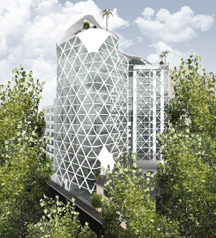 Exhibition in Miami: Baar-Baarenfels Architects present a skyscraper for Dakar