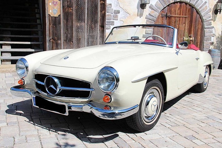 POL-PPMZ: Mainz - Lennebergwald, Diebstahl eines Mercedes-Benz 190 SL - Oldtimer