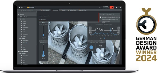 German Design Award für moneo RTM; Pressemitteilung der ifm electronic gmbh