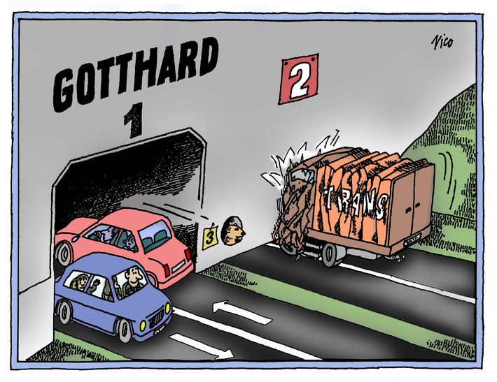 Col raddoppio del Gottardo aumenta la capacità stradale