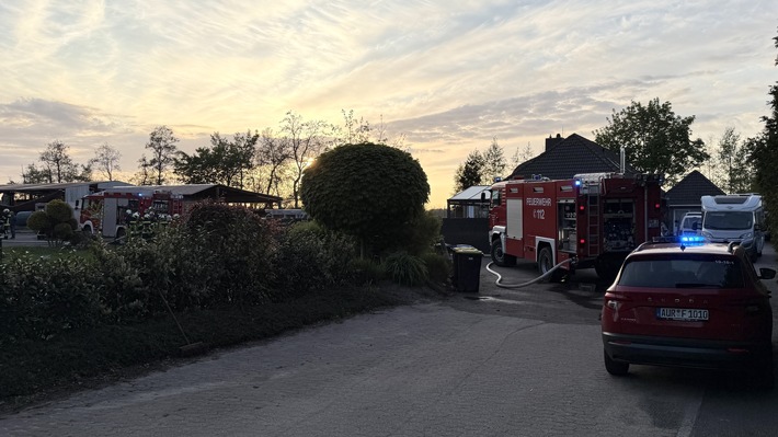 FW-AUR: Brand in Küche eines Wohnhauses