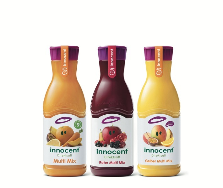 Die Multi-Mix-Range von innocent / Weiterer Text über ots und www.presseportal.de/nr/76273 / Die Verwendung dieses Bildes ist für redaktionelle Zwecke honorarfrei. Veröffentlichung bitte unter Quellenangabe: "obs/innocent GmbH"