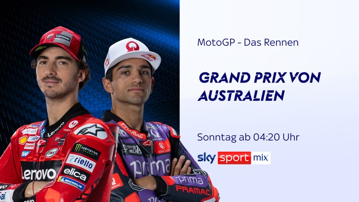 Das Titelduell Martín vs Bagnaia geht auf die Zielgerade: der MotoGP(TM) Grand Prix von Australien am Wochenende live und exklusiv bei Sky Sport