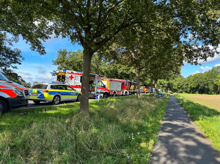 FW Flotwedel: Zwei Schwerstverletzte nach Verkehrsunfall auf B214 bei Eicklingen