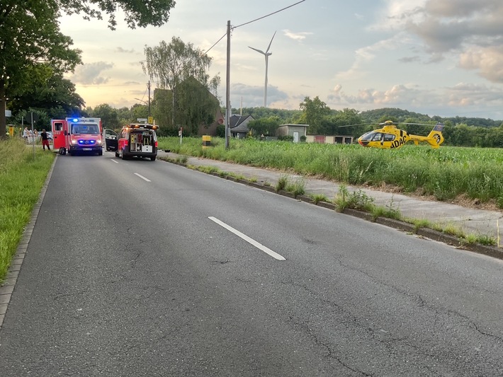 FW-DO: Verkehrsunfall zwischen einem Motorroller und einem PKW