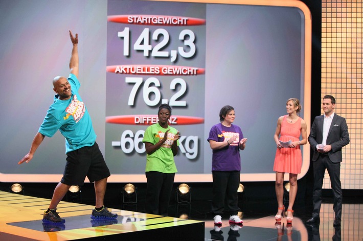 Finale mit Wow-Effekt: "The Biggest Loser" erzielt mit 16,7 Prozent Marktanteil Staffelbestwert in SAT.1 / Sieger Jack verliert 66 Kilo (BILD)