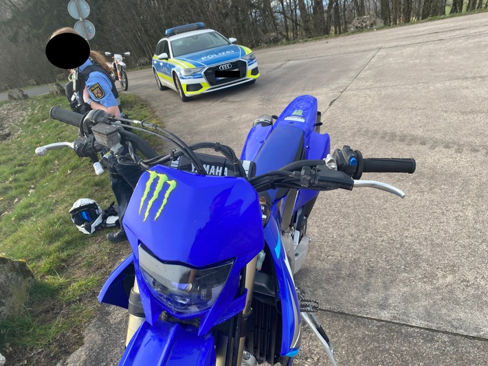 POL-PDTR: Motocross sichergestellt - nicht verkehrssicher!