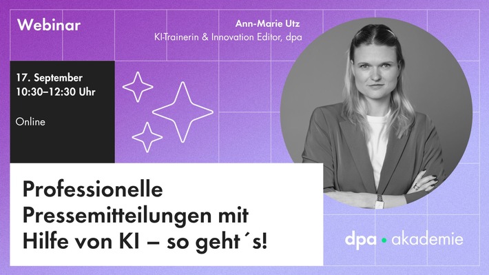 Pressemitteilungen schreiben mit KI I dpa-Akademie