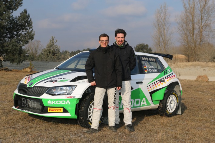 SKODA Champions Kreim/Christian steigen in die FIA Rallye-Europameisterschaft (ERC) auf (FOTO)