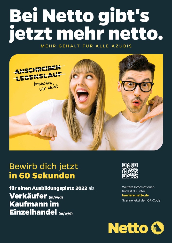 Spitzen Gehalt, spannende Inhalte, super Perspektiven: die Ausbildung bei Netto Deutschland