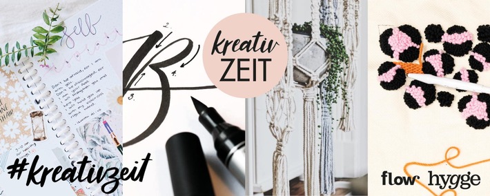 Digitale Events von FLOW und HYGGE gehen nach großem Erfolg des KREATIVTAG ZUHAUSE in Serie: Im März starten vier interaktive Kreativworkshops für Zuhause