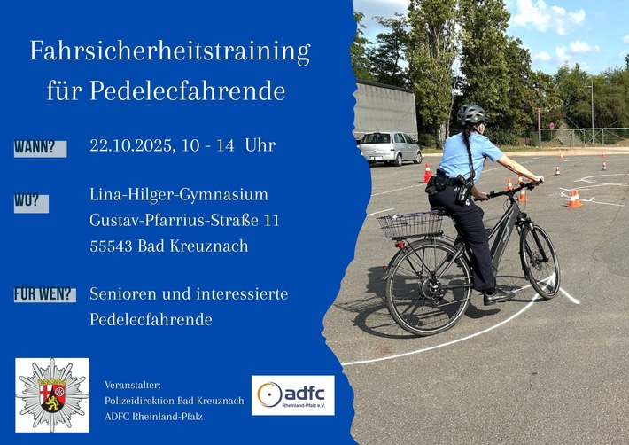 POL-PDKH: Polizei und ADFC laden zum Pedelec-Training ein