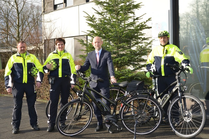 POL-HA: Bezirksdienst der Polizei Hagen mit vier Pedelecs unterwegs