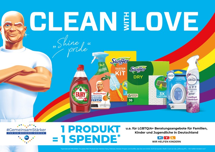 P&G Reinigungsmarken setzen sich für die LGBTQIA+ Community ein