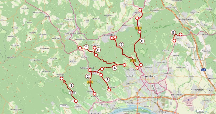 FW Rheingau-Taunus: Schneechaos und gesperrte Straßen im Rheingau-Taunus-Kreis - Einsatzkräfte durchgehend im Einsatz
