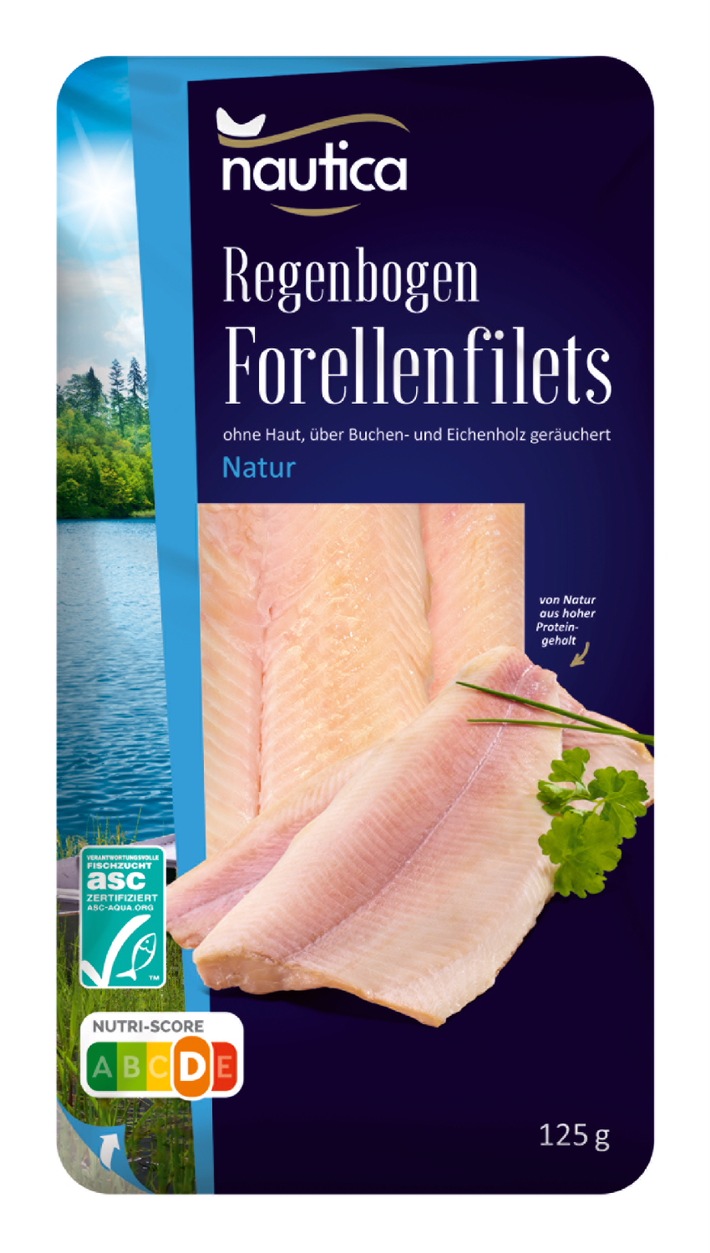 Der dänische Hersteller Agustson a/s informiert über einen Warenrückruf der Produkte "XXL Nautica Regenbogen Forellenfilets Natur, 140 g" und "Nautica Regenbogen Forellenfilets, 125 g"